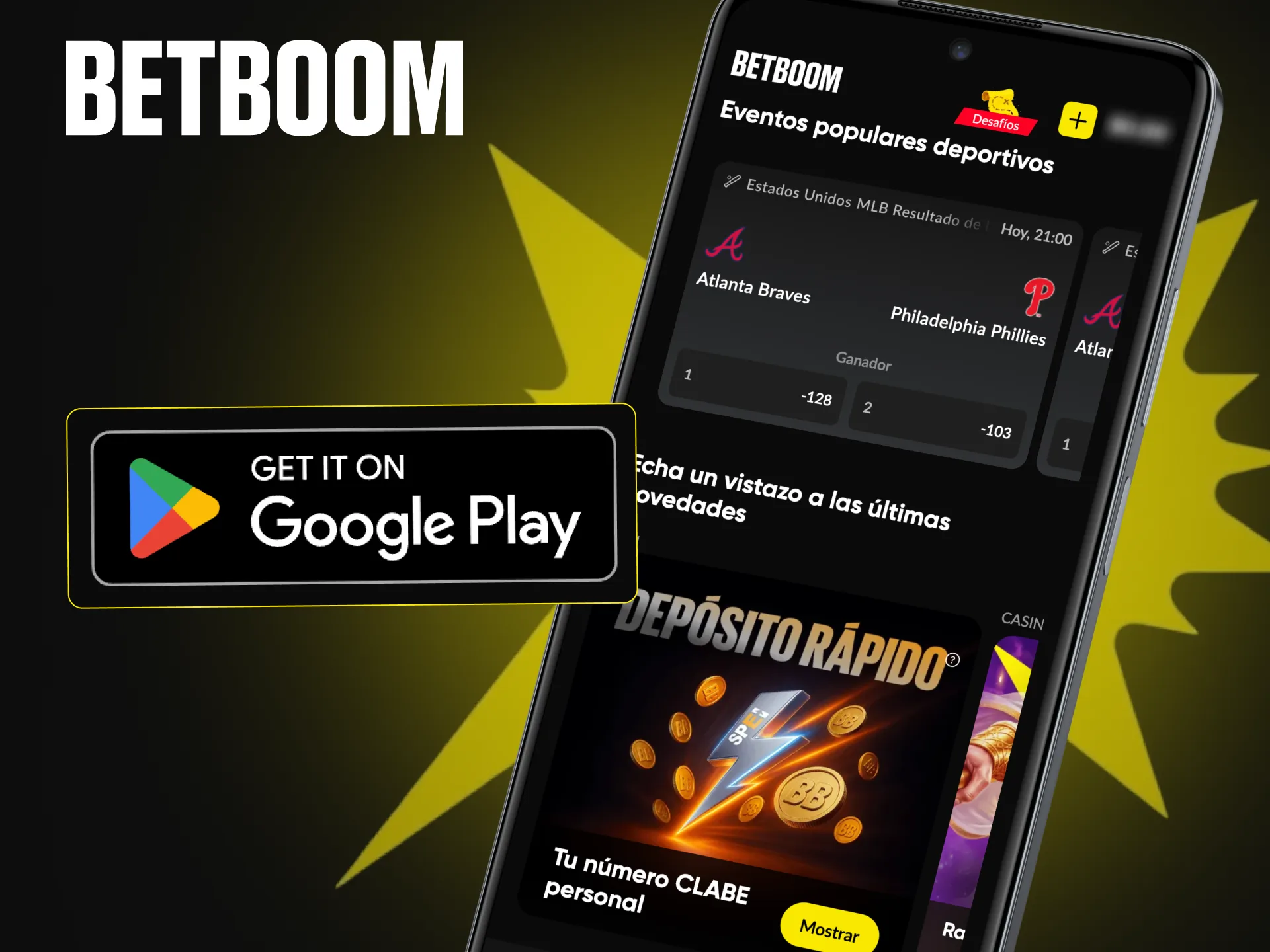 Descarga gratis la aplicación de Betboom para tu dispositivo Android.