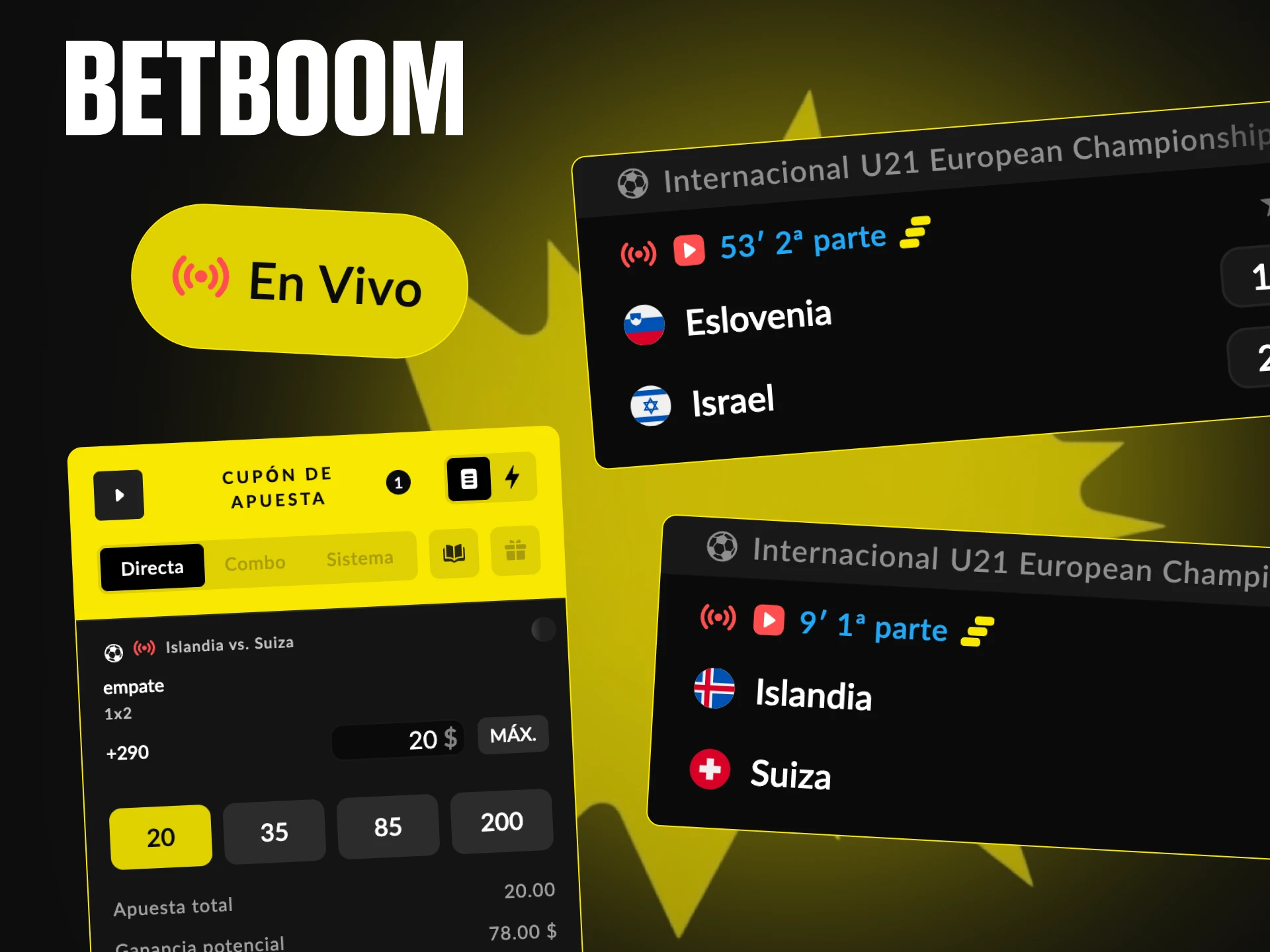 Prueba a realizar apuestas en tiempo real con las apuestas en vivo de Betboom.